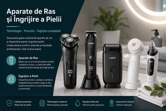Aparate de Ras și Îngrijire a Pielii