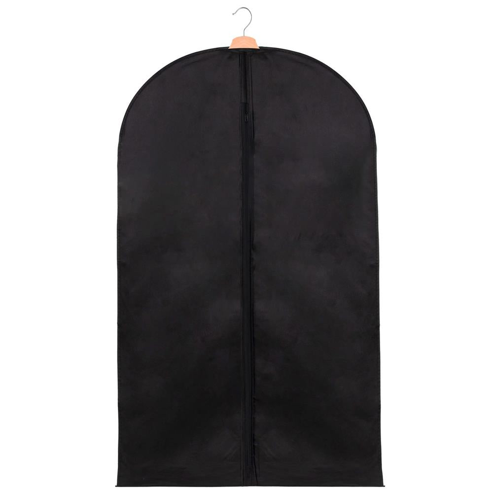 Husa de haine, pe umeras, impermeabila, negru, 60x90 cm