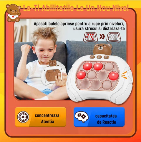 Jucarie interactiva Pop It, antistres, silicon, OUYLAF, Multicolor