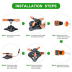 Aspersor rotativ cu 3 brațe, rotativ 360 de grade, diametru stropire 15 m