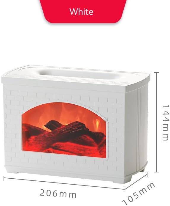 Umidificator cu efect de flacară șemineu, difuzor de uleiuri esențiale, aroma terapie, 270 ml – imagine 5
