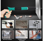 Pistol de cuie manual, unealta pentru fixarea cuielor si bolturilor in beton, lemn, fier, perete, tavan, pardoseala, de 35 cm, cu 50 cuie rotunde incluse, 3 trepte de putere, in geanta de transport si depozitare
