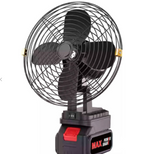 Ventilator portabil pentru camping 3 viteze cu 2 acumulator 48V