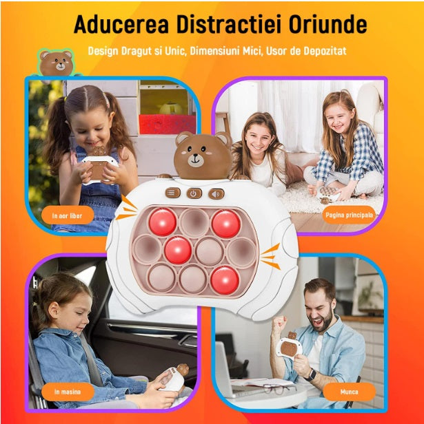 Jucarie interactiva Pop It, antistres, silicon, OUYLAF, Multicolor