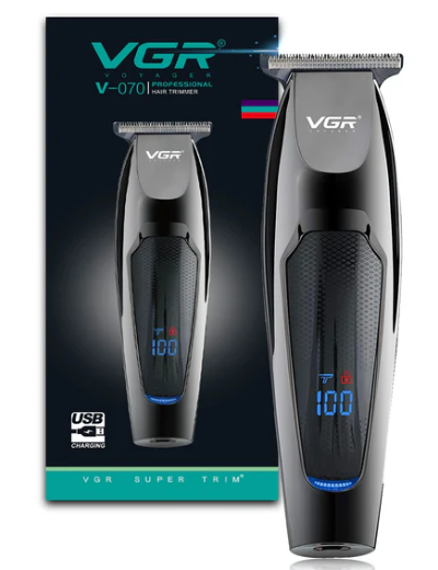 Masina de tuns profesionala VGR V670, afisaj digital, incarcare USB, lama inox