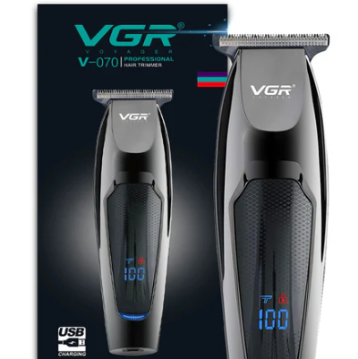 Masina de tuns profesionala VGR V670, afisaj digital, incarcare USB, lama inox