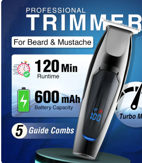 Masina de tuns profesionala VGR V670, afisaj digital, incarcare USB, lama inox