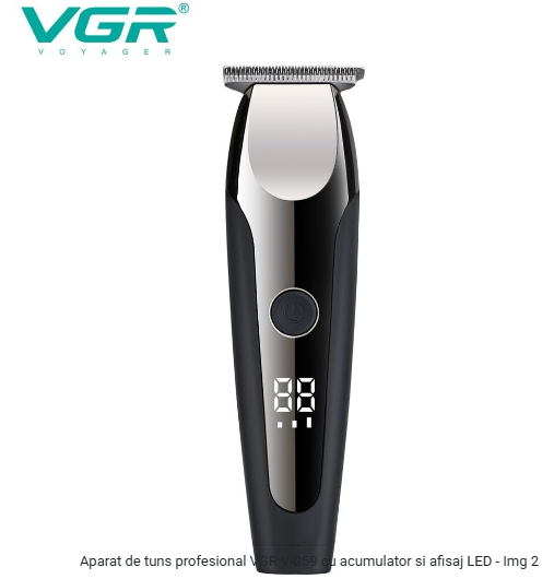 Aparat de tuns profesional VGR V-059 cu acumulator si afisaj LED