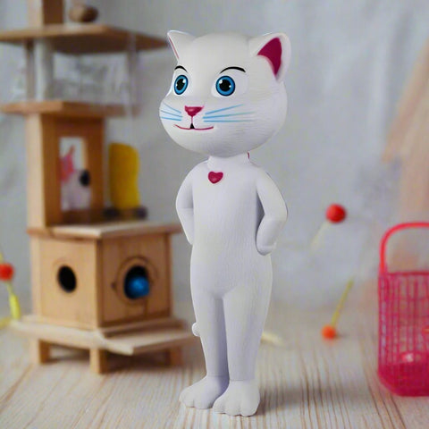 Jucărie Talking Angela, pisica inteligentă vorbitoare, 28 cm