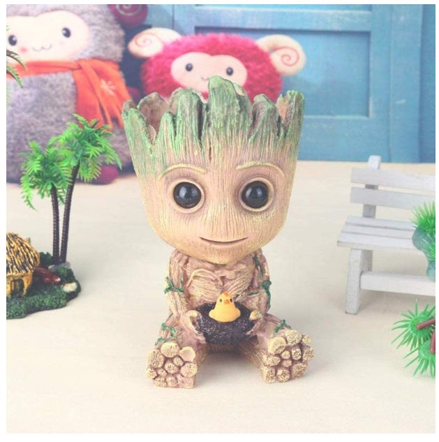 Ghiveci figurină, suport pixuri, Baby Groot, 10 cm x 7 cm – imagine 5