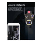 Camera de Supraveghere Tripla WIFI, 12MP, Exterior/Interior, Ultra HD, 5X zoom, Rotire, Leduri, Lumina, Comunicare Bidirectionala, Alarma, Senzor Miscare, 4G