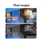 Camera de Supraveghere Tripla WIFI, 12MP, Exterior/Interior, Ultra HD, 5X zoom, Rotire, Leduri, Lumina, Comunicare Bidirectionala, Alarma, Senzor Miscare, 4G