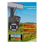Camera de Supraveghere Tripla WIFI, 12MP, Exterior/Interior, Ultra HD, 5X zoom, Rotire, Leduri, Lumina, Comunicare Bidirectionala, Alarma, Senzor Miscare, 4G