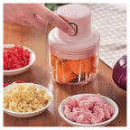 Mini tocator alimente electric portabil pentru usturoi, incarcare USB, 250 ml