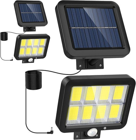 Lampă Solară LED cu Telecomandă, senzor de mișcare, 8 COB LED