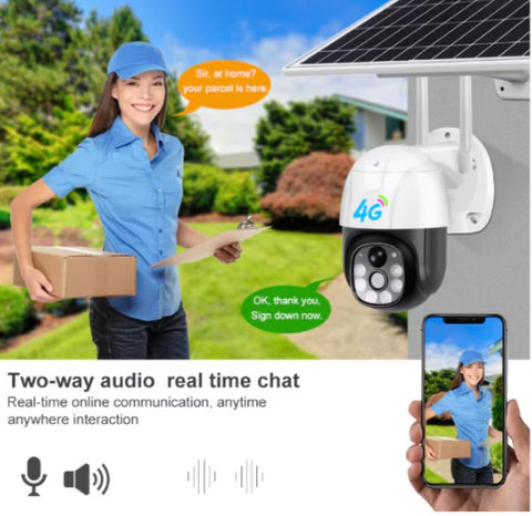 Camera Supraveghere video cu SIM, JRH, conexiune 4G, 4MP 2048 x 1536 cu panou solar
