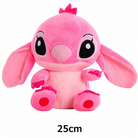 Jucărie de pluș Lilo și Stich, 25cm, albastru, roz
