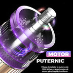 Uscator de Par 3 in 1,Perie de par,  aparat multifunctional coafare si uscare, 3 accesorii incluse, 1200W, multicolor pastel