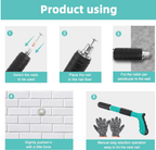 Pistol de cuie manual, unealta pentru fixarea cuielor si bolturilor in beton, lemn, fier, perete, tavan, pardoseala, de 35 cm, cu 50 cuie rotunde incluse, 3 trepte de putere, in geanta de transport si depozitare