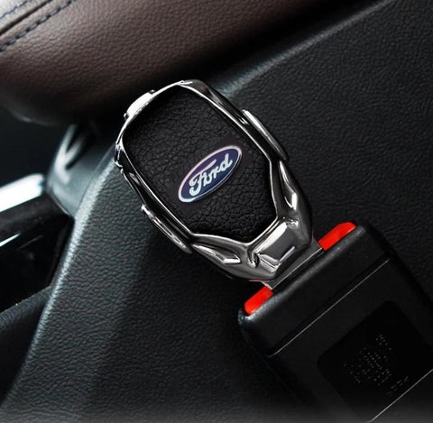 Centură falsă auto, FORD, piele și chrom, 1 BUC – imagine principală