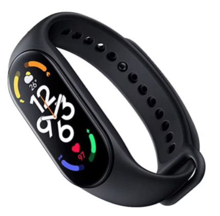 Bratara fitness M7 neagra cu monitorizare puls si vibratii