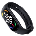 Bratara fitness M7 neagra cu monitorizare puls si vibratii
