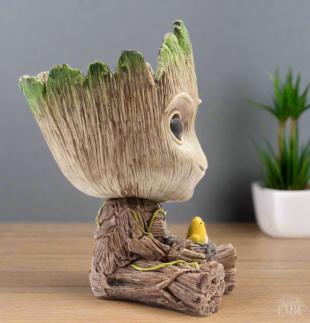 Ghiveci figurină, suport pixuri, Baby Groot, 10 cm x 7 cm – imagine 2