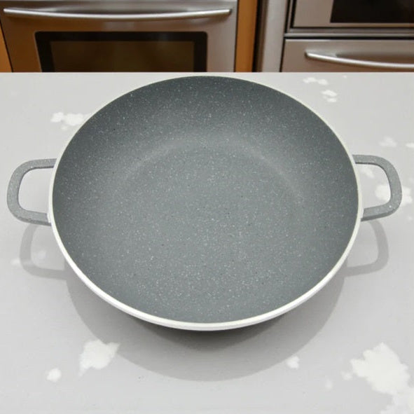 Set de vase ( OALE ) de gătit antiaderente Hot Chef, 10 piese – Caserole premium din marmură granit cu capace de sticlă și caserolă joasă, set de bucătărie durabil, fără PFOA, sănătos și elegant