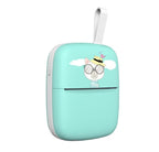 Imprimantă termică portabilă, 55x30 mm, 1000mAh, turcoaz, Bluetooth, compatibil IOS/ Android
