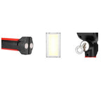 Lampă de lucru reîncărcabilă, acumulator, lumini de lucru LED magnetice, lumini de lucru LED portabile cu cârlig și magnet, lumină mecanică super strălucitoare de 700lm pentru iluminatul șantierului, reparații auto, casă, garaj