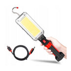 Lampă de lucru reîncărcabilă, acumulator, lumini de lucru LED magnetice, lumini de lucru LED portabile cu cârlig și magnet, lumină mecanică super strălucitoare de 700lm pentru iluminatul șantierului, reparații auto, casă, garaj