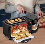 Aparat Multifunctional Pentru Mic Dejun, Electric 3 in 1 , Cuptor, Grill, Filtru Cafea