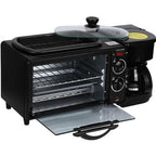 Aparat Multifunctional Pentru Mic Dejun, Electric 3 in 1 , Cuptor, Grill, Filtru Cafea