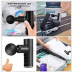 MINI Pistol de masaj , Aparat Pentru Masaj ,  pentru mușchi adânci, reîncărcabil prin USB, vibrații puternice, multicolore