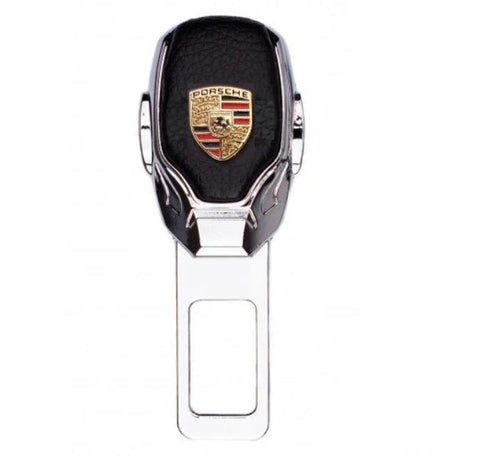 Centură falsă auto PORSCHE, piele și chrom, 1 Buc – imagine principală