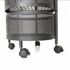 Raft Mobil cu 4 Sertare Rotative – Organizator Bucătărie, Depozitare Fructe și Legume