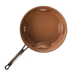 Tigaie ceramica antiaderenta cu trafic de aer, maro, 25 cm – imagine 6