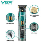 Aparat de Tuns, Trimmer VGR V-961 , 4 Capete de Ghidare, Fara Fir, Display LED