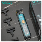 Aparat de Tuns, Trimmer VGR V-961 , 4 Capete de Ghidare, Fara Fir, Display LED