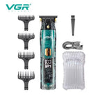 Aparat de Tuns, Trimmer VGR V-961 , 4 Capete de Ghidare, Fara Fir, Display LED
