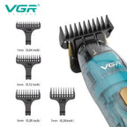 Aparat de Tuns, Trimmer VGR V-961 , 4 Capete de Ghidare, Fara Fir, Display LED