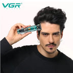 Aparat de Tuns, Trimmer VGR V-961 , 4 Capete de Ghidare, Fara Fir, Display LED