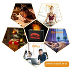 Umidificator cu efect de flacară șemineu, difuzor de uleiuri esențiale, aroma terapie, 270 ml – imagine 6