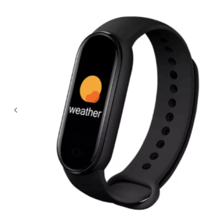 Bratara fitness M7 neagra cu monitorizare puls si vibratii