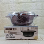 Oală antiaderentă cu capac din sticla, strat de ceramică-granit, 20 cm, 2.2L