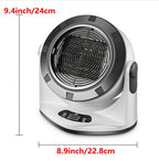 Suflantă de aer cald pentru uscare haine, pantofi, pilote, 1000 W, 24 cm