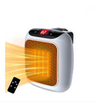 Încălzitor electric cu ventilator, conectare la priză pe perete, 500 W, Afișaj LED, 14x12 cm