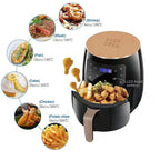 Friteuza cu aer cald 6L, AirFryer 2400W, SI AFISAJ DIGITAL Functie de Coacere, Prajire fara ulei + CADOU 50 Hartie de copt pentru friteuza si tava, unica folosinta,