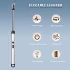Brichetă Electrică, Reîncarcăbilă USB, Fără Flacară, Siguranță, Flexibilă