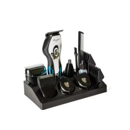 Set de Tuns 11 in 1, Incarcare 2 h, Perie Curatare, Acumulator Reincarcabil, Modern, Curatare Usoara, Modern, Negru/Albastru – imagine principală